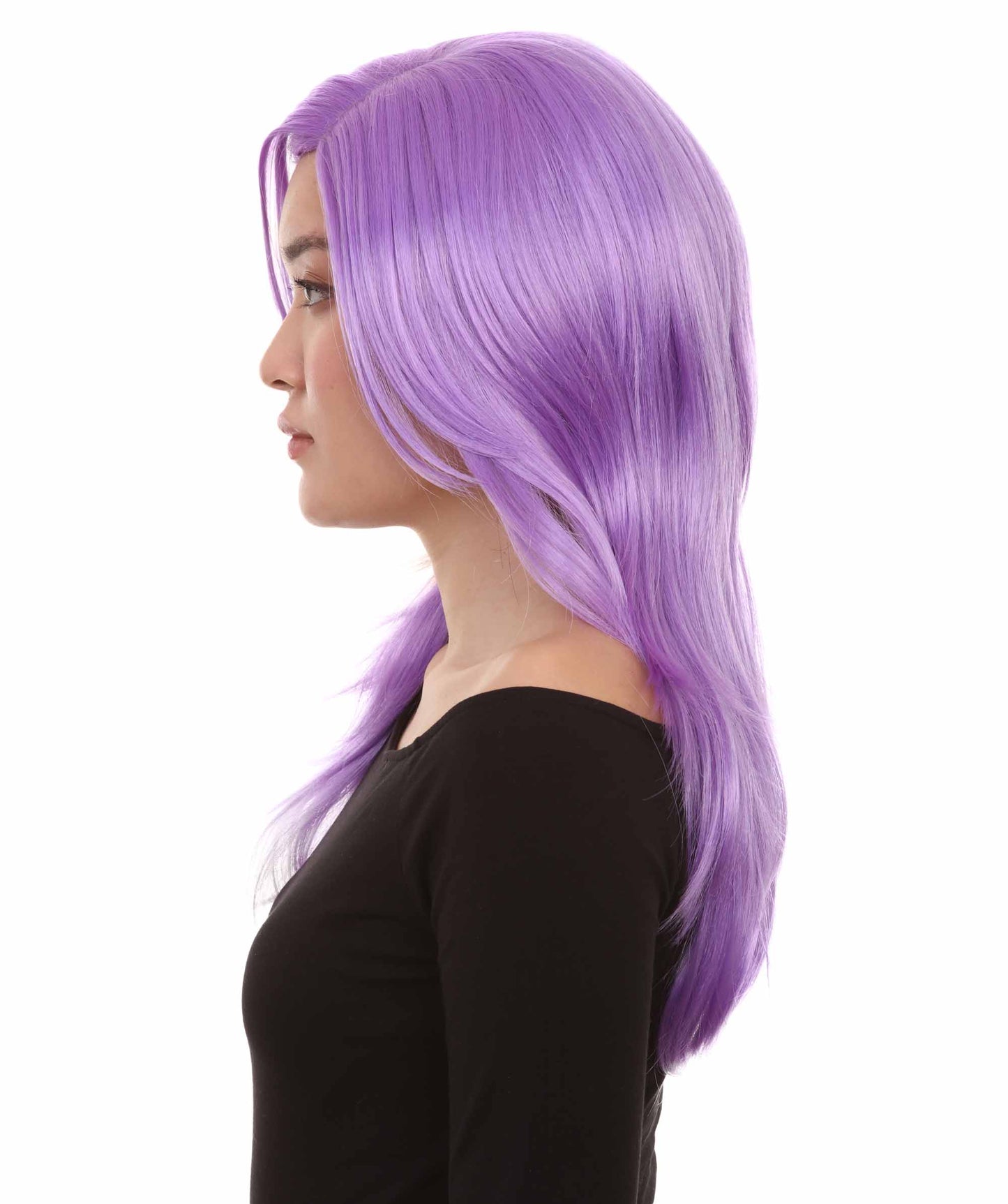 Wigs2you ハロウィンパーティープレミアム H-940 3レイヤーのパーティーガールウィッグ ライラック色