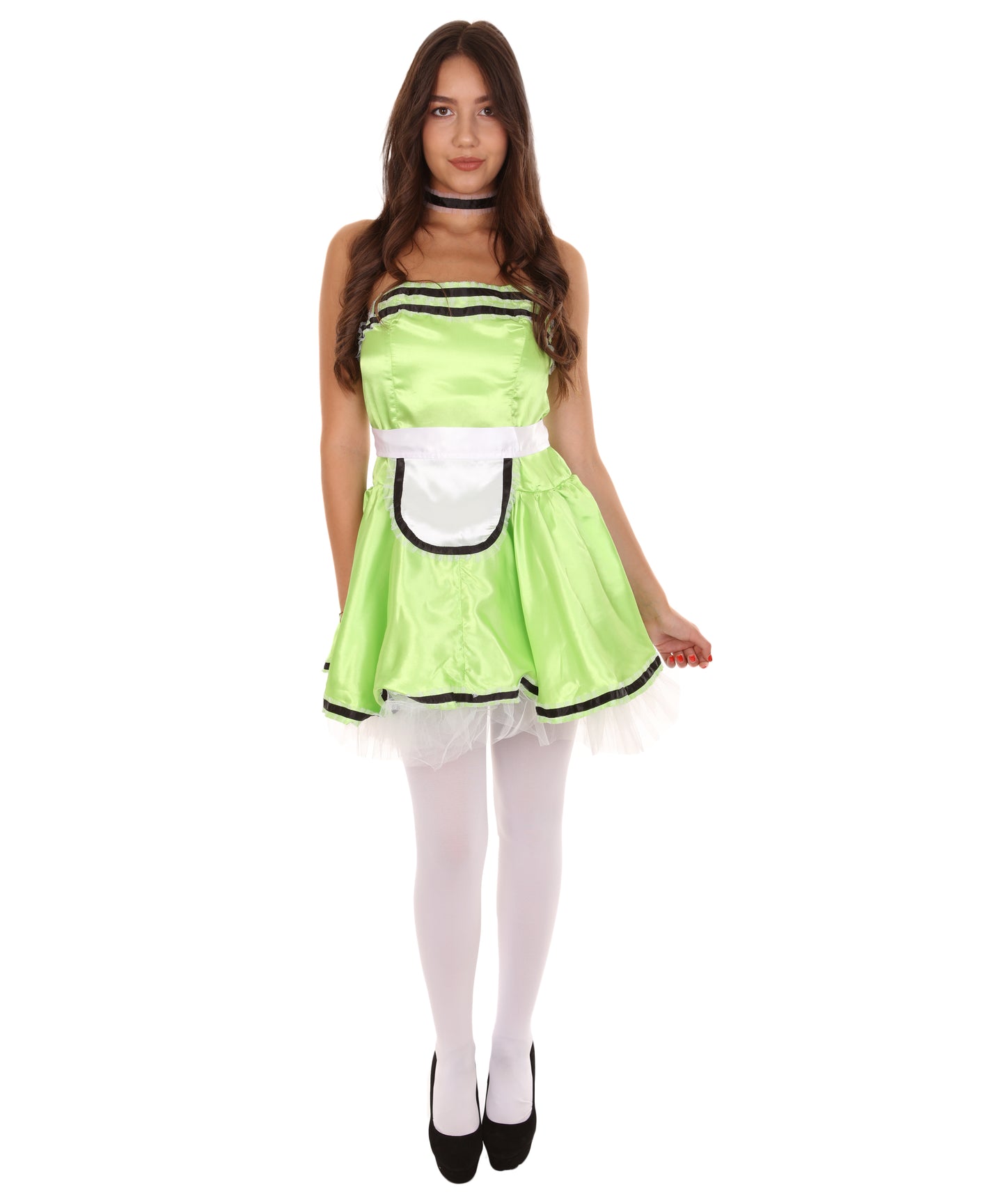 女性用 JCO-344_6 フレンチメイド制服コスプレ ライムコスチューム