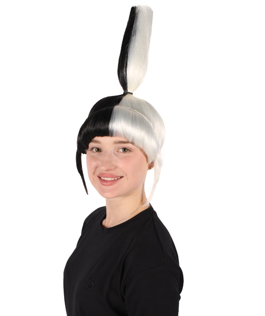 大人女性アニメ映画リトルドーターウィッグH-6321複数のカラーオプションアップドポニーテールスタイルプレミアム通気性キャップレスキャップ