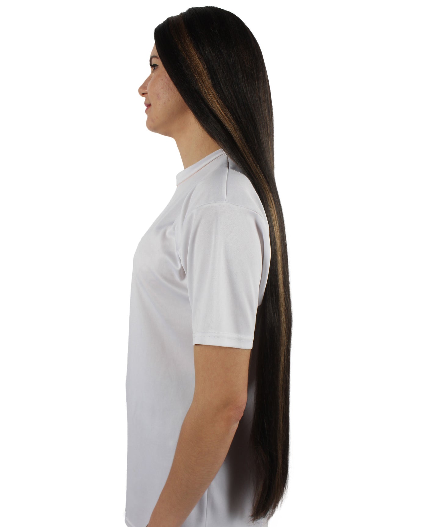 女性 36インチ 超長いウィッグ オーバーンブロンド H-5379_23 バングなし コスプレ衣装の髪ウィッグ