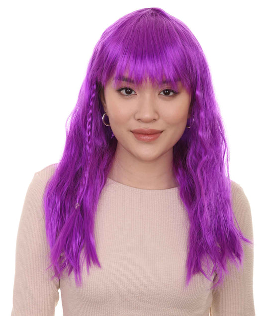 Wigs2you ハロウィンパーティープレミアムレディース H-1770 着け心地が良い とても快適 グラマラマ ネオンパープルウィッグ