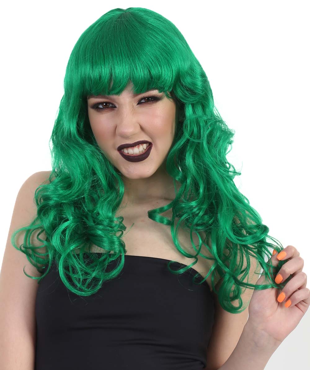 Wigs2you ハロウィンとパーティー プレミアム レディース H-486 グリーン バットマン 女性ジョーカー ウィッグ