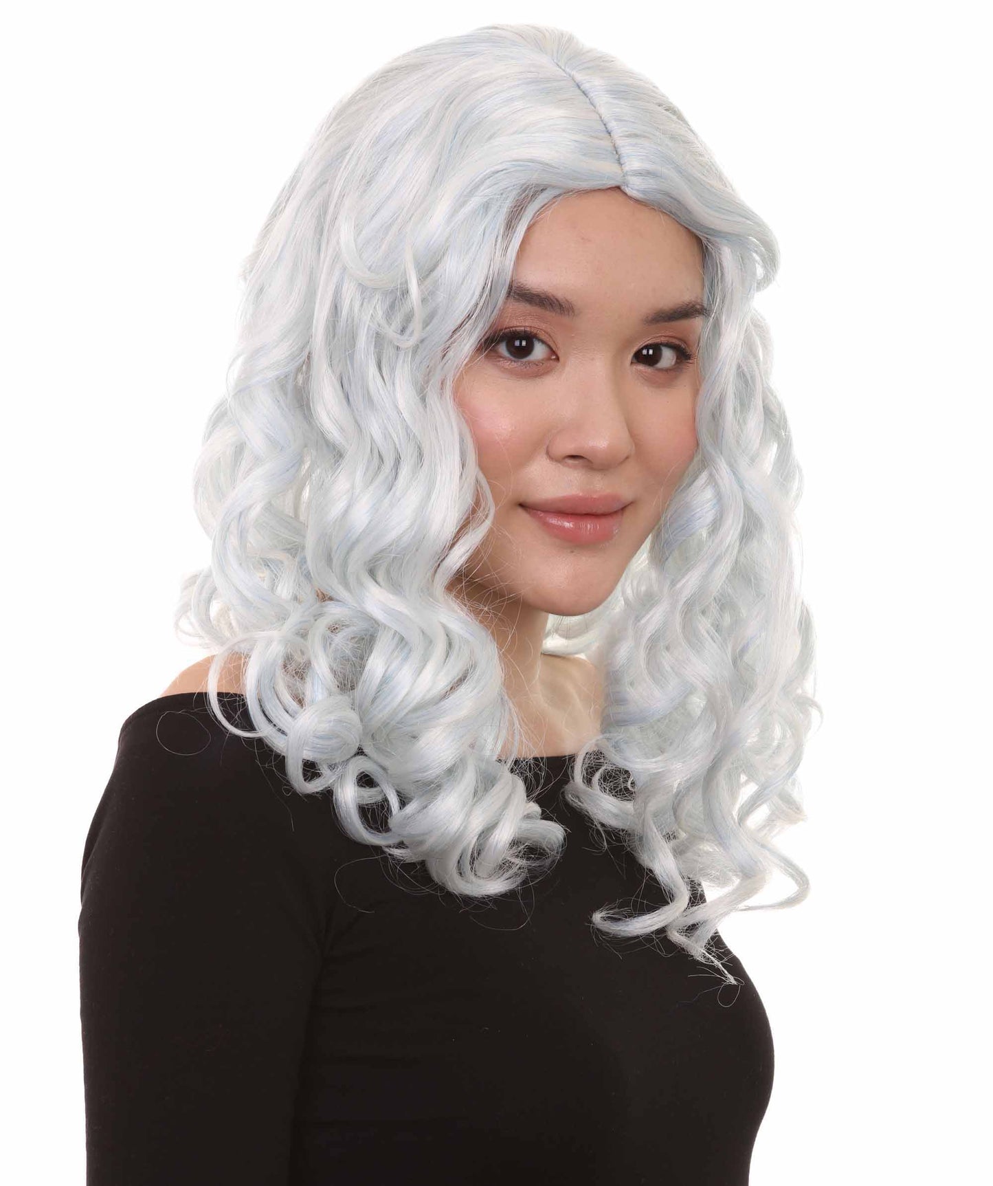 Wigs2you ハロウィンパーティー プレミアム レディース H-1100 とても着け心地の良いアリスウィッグ 鏡の国のアリス スカイブルー色