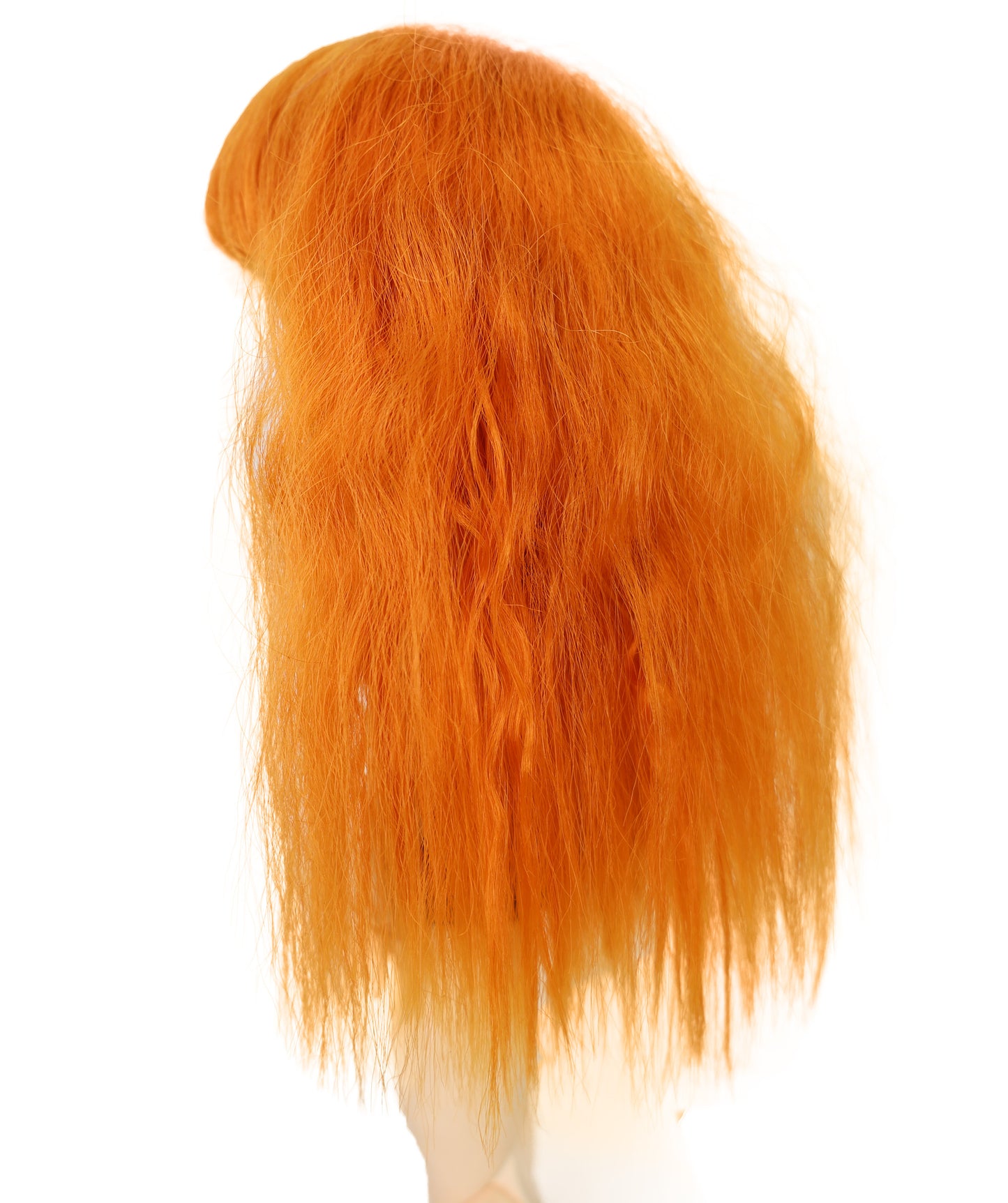 Wigs2you B-203 9インチドール用ロングウィッグ|オレンジ耐熱合成繊維使用|通常キャップ付き|ハンドメイドドール、玩具修復、ミニフィギュア、クラフトに最適|柔らかく絡まりにくい、スタイリング簡単なヘアピース