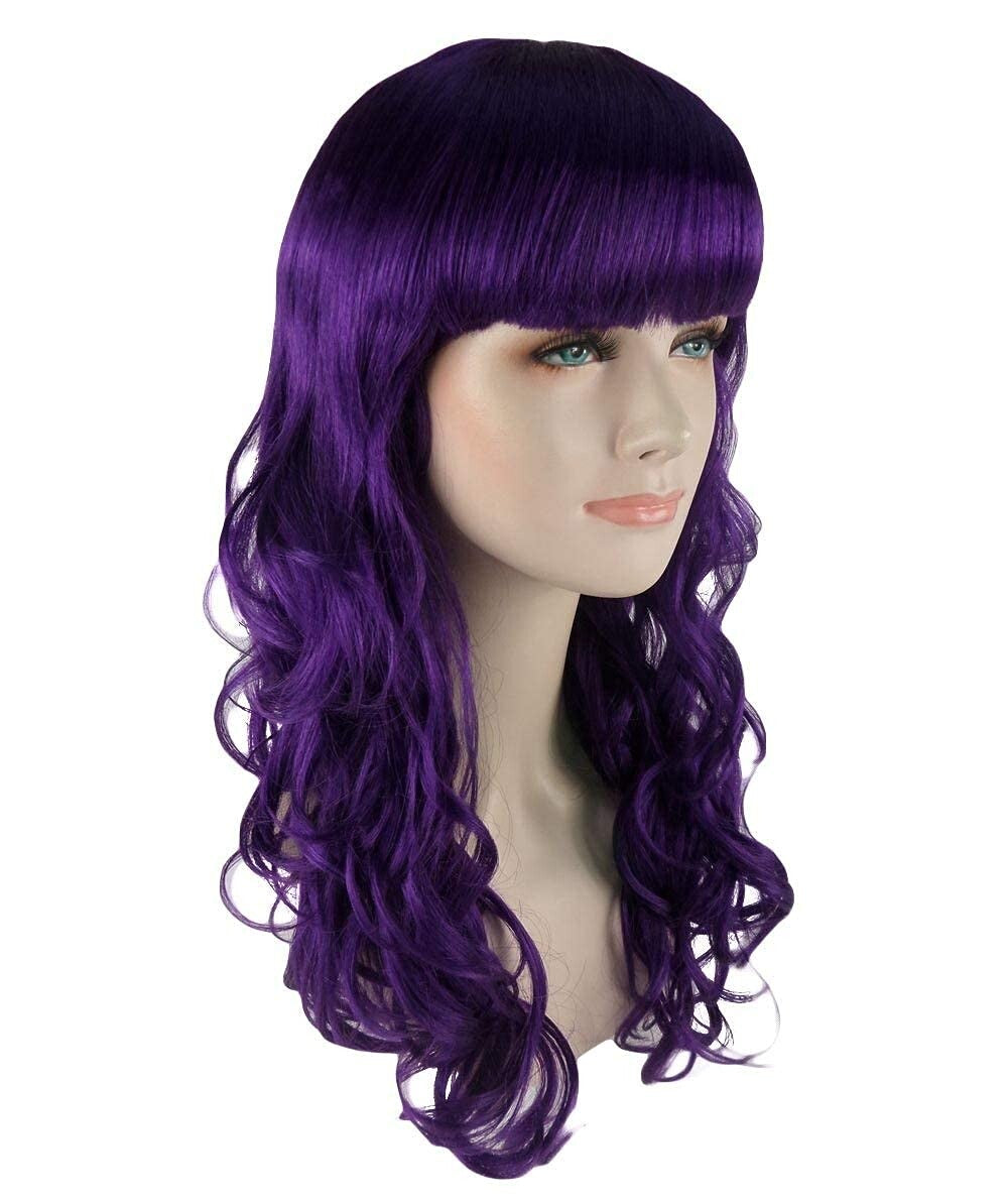 Wigs2you ハロウィン パーティー プレミアム H-824 バットマン 女性ジョーカー ウィッグ ダークパープル色