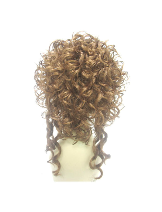 レディースファッション W-803 カーリースタイル ミディアムオーバンハーフウィッグ 合成繊維