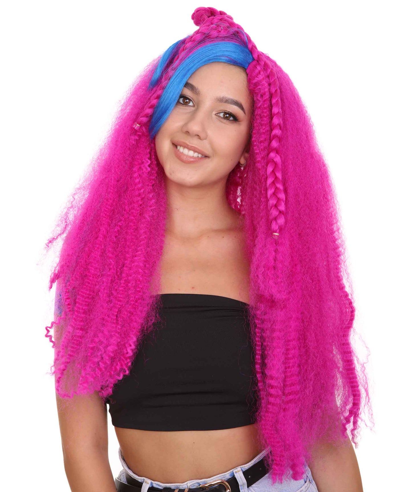 Wigs2youハロウィンパーティープレミアムレディースH-1868 着けやすい 非常に快適 新しいモンスターハイエレクトリファイドAriコスプレウィッグ