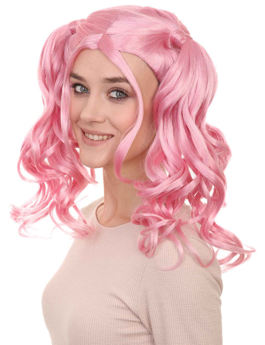 Wigs2you ハロウィンパーティー プレミアム レディース H-753 ドリー ピグテール ウィッグ LT ピンク色
