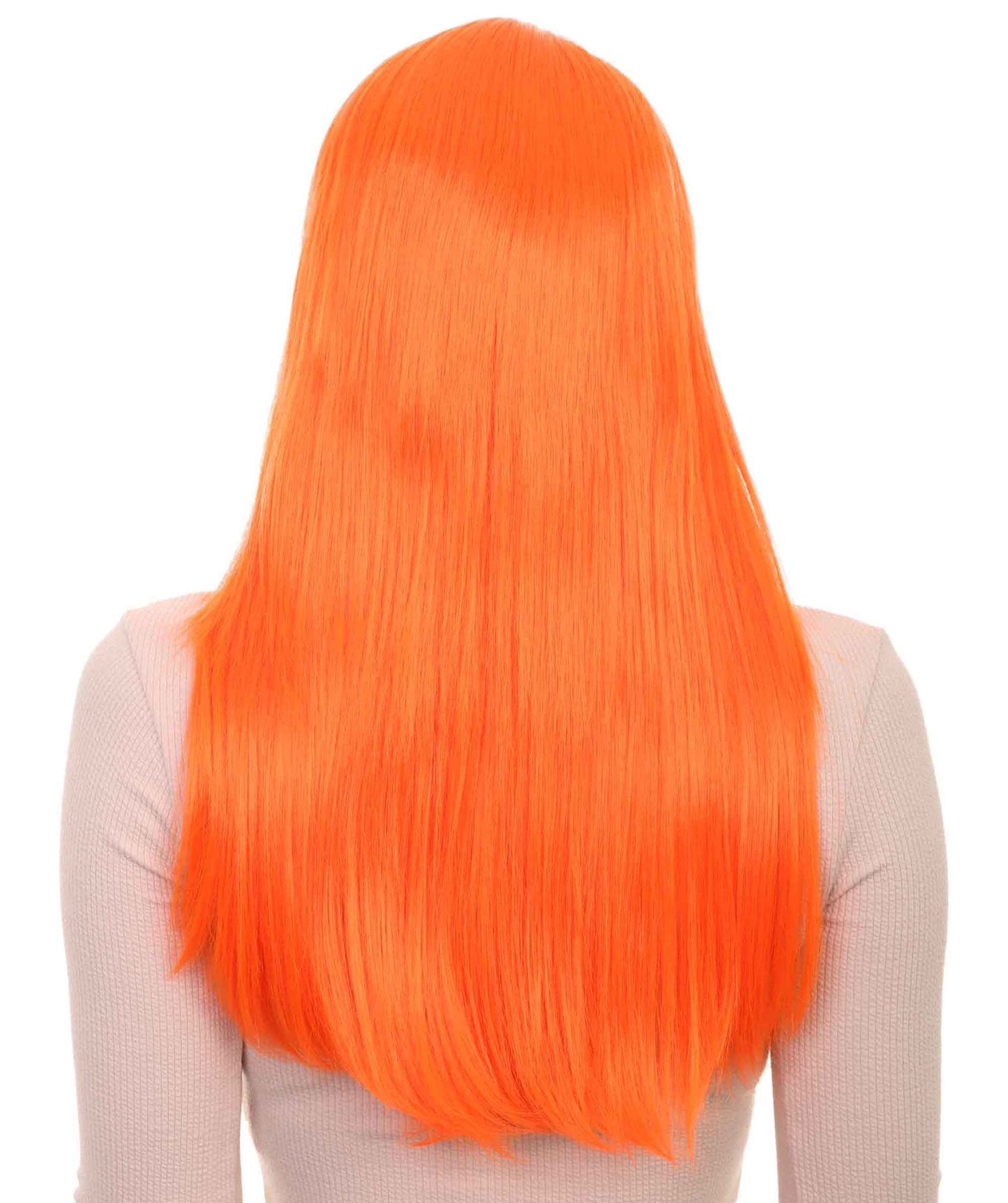 Wigs2you ハロウィン パーティー プレミアム レディース H-1072 とても快適なグラマー グリーン ウィッグ ネオン オレンジ カラー