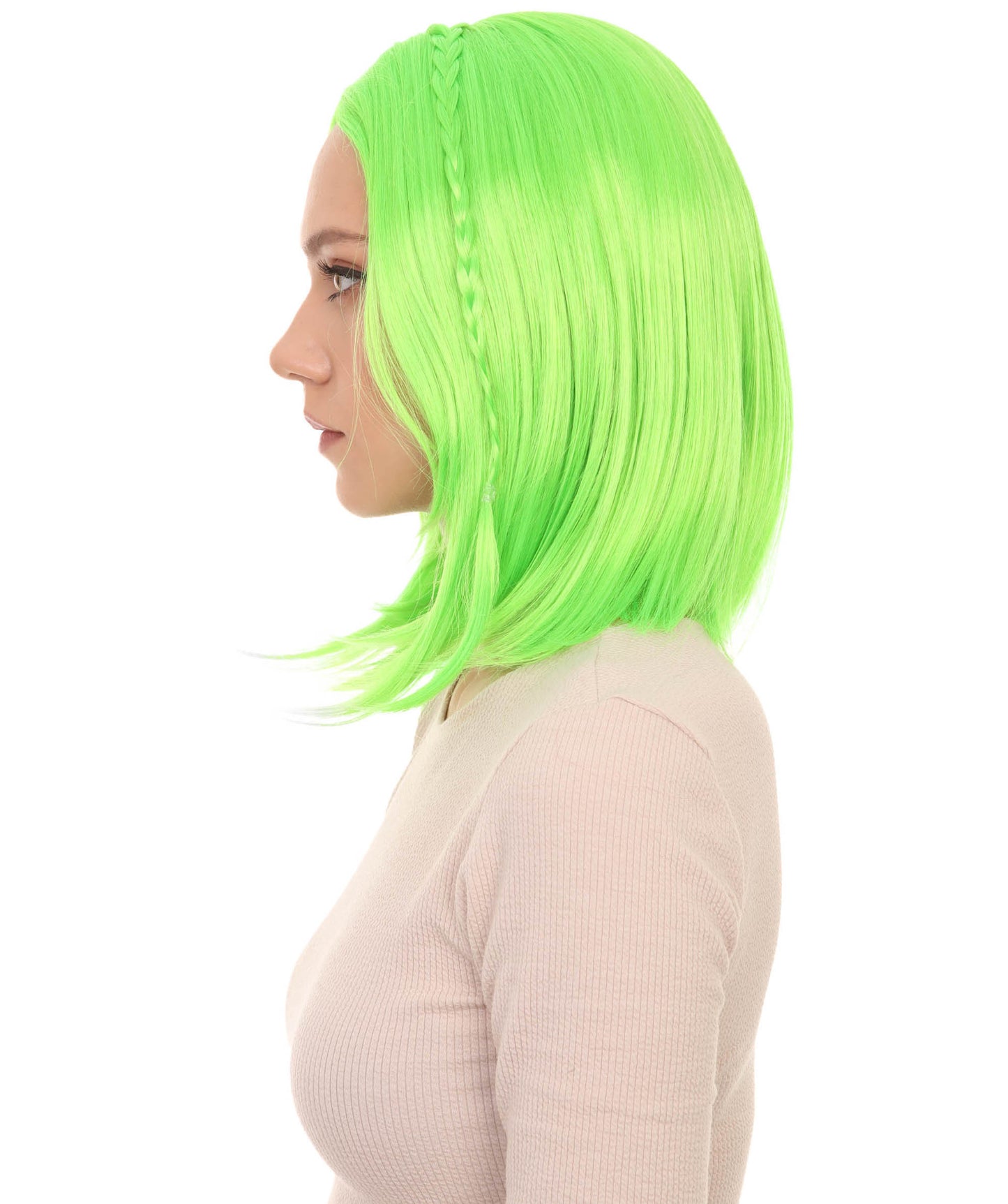 Wigs2you ハロウィンパーティープレミアム H-895 スワンプクイーンウィッグ ライムカラー