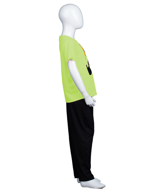 子供用 JCO-177(Kids)_8 プレジデント ロゴ Tシャツ ライム コスプレ コスチューム