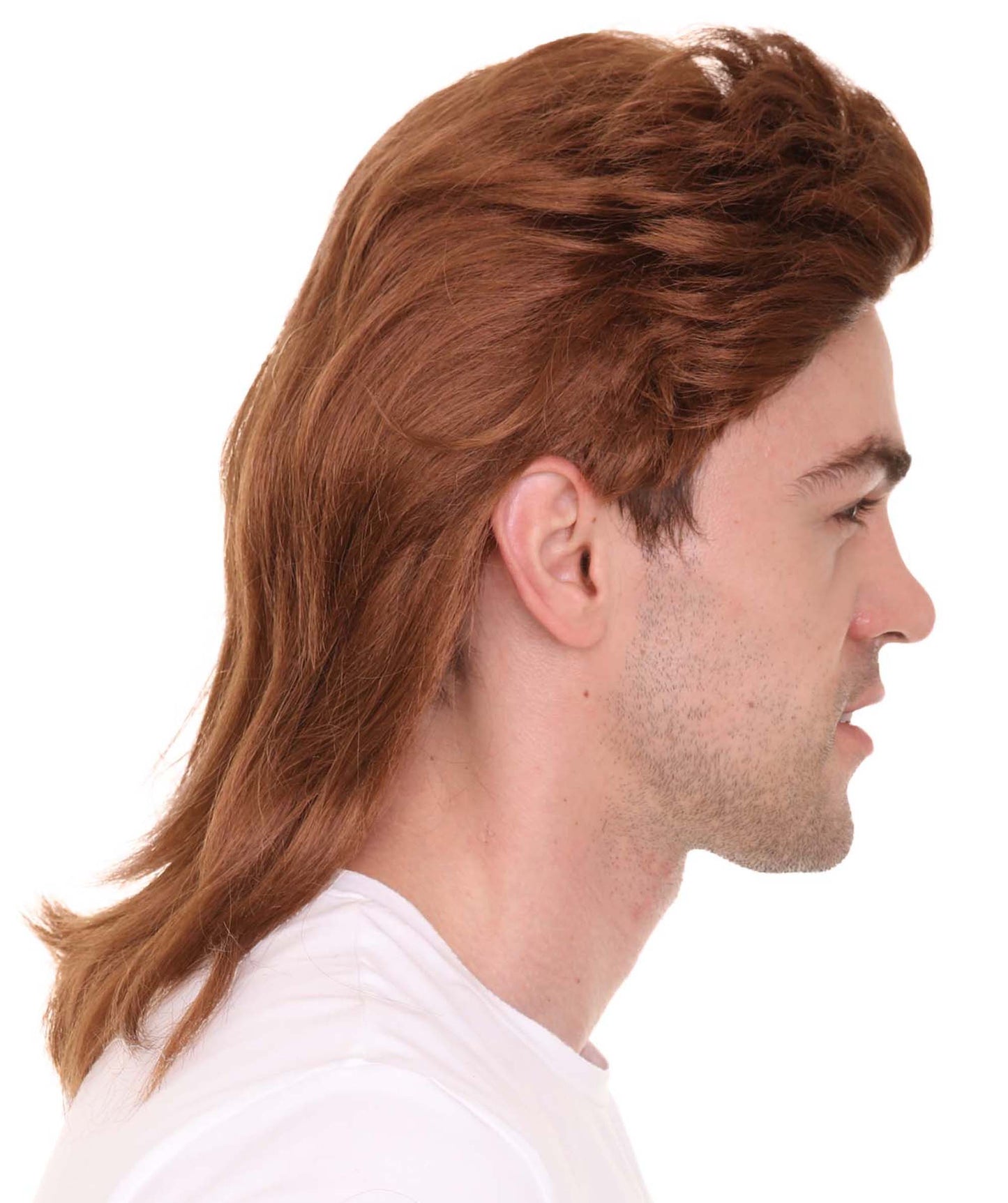 Wigs2you ハロウィンパーティープレミアム H-2143 80年代ブラウンマレットウィッグ あなたのためにカスタマイズ 男性の髪の部分の調整プロセス