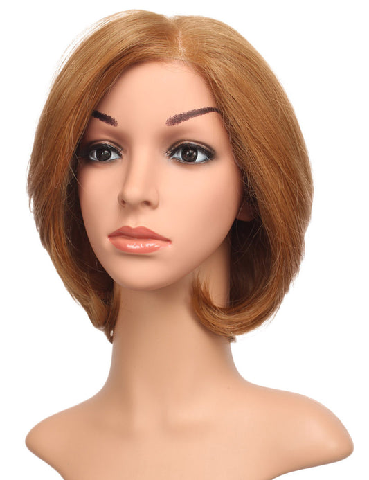 レースウィッグ | ふんわりボリュームの有るショートボブ、前髪部分はレースフロント | ウィッグネット付き LW-003