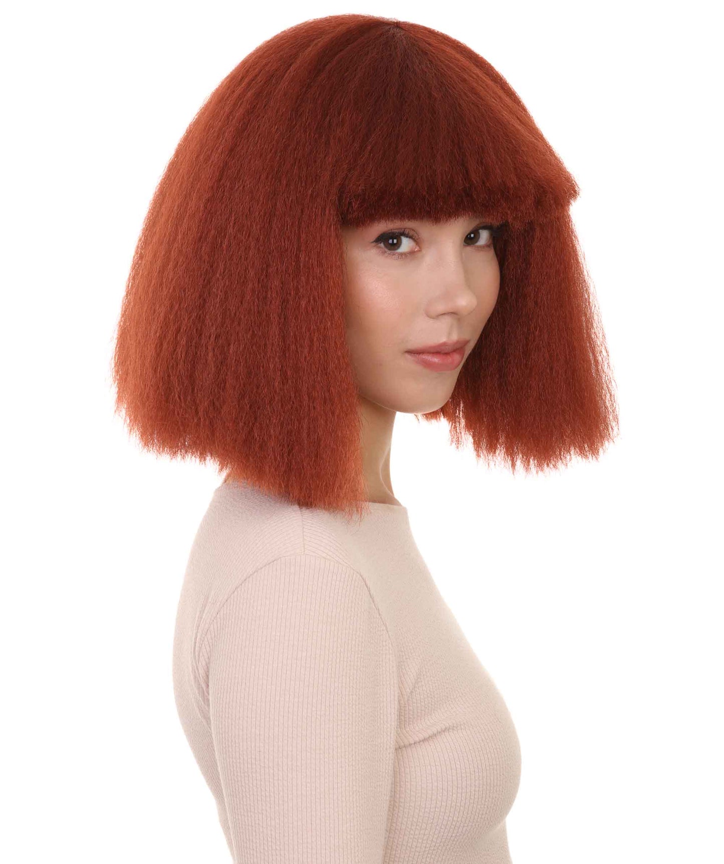 Wigs2you ハロウィンパーティープレミアムレディース H-1492 美しいルックを手に入れよう!ポップスターダークオーバーンウィッグ