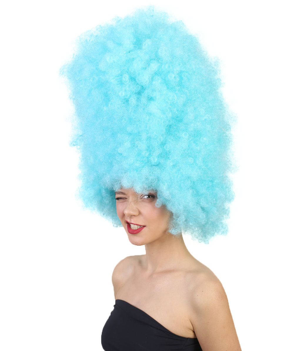 Wigs2youハロウィンパーティープレミアムレディースH-2003 着けやすい 非常に快適 スーパーサイズジャンボライトブルーアフロウィッグ