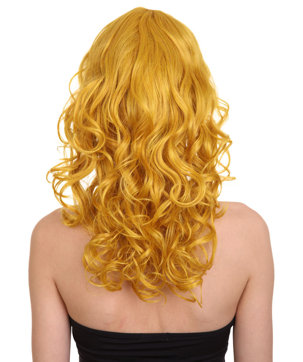 Wigs2you ハロウィンパーティー プレミアム レディース H-1021 着用しやすい ベラウィッグ ゴールドカラー