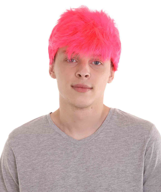 ハロウィンパーティー 男性用 H-2285 ファンシー ネオンピンク ウィッグ