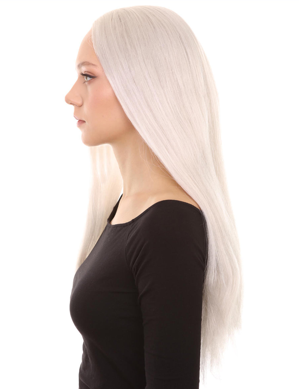Wigs2you ハロウィンパーティープレミアム レディース H-684 ロング魔女ウィッグ ホワイト色