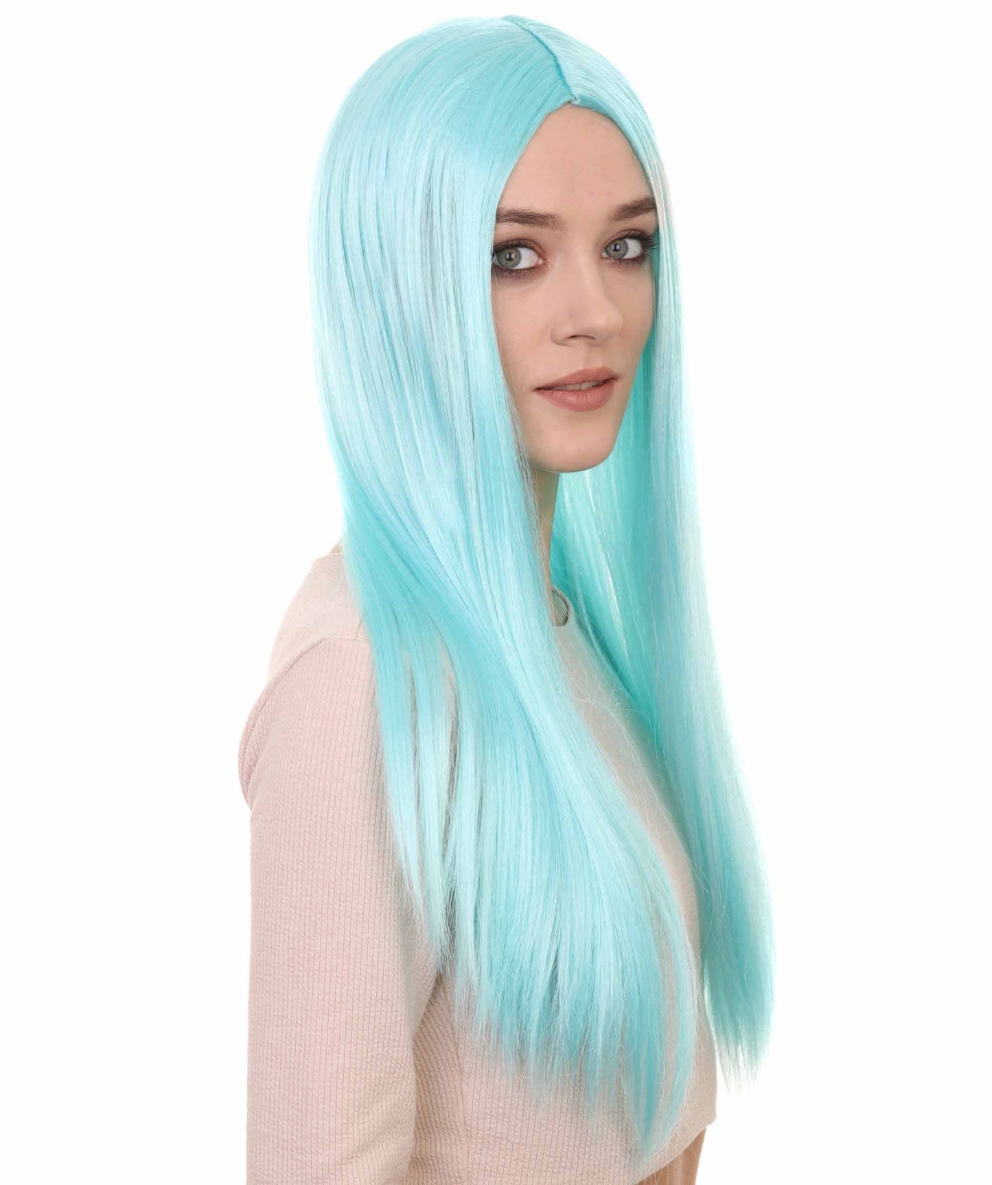 Wigs2you ハロウィンパーティープレミアム H-858 悪の花嫁 II 女性ウィッグ ブルーレイク色
