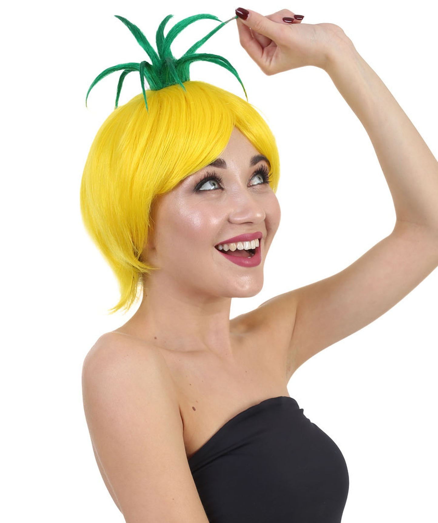 ハロウィンパーティープレミアム大人の女性用 H-2507 パイナップルウィッグ 現代の淑女のためのエレガントなウィッグへの一歩