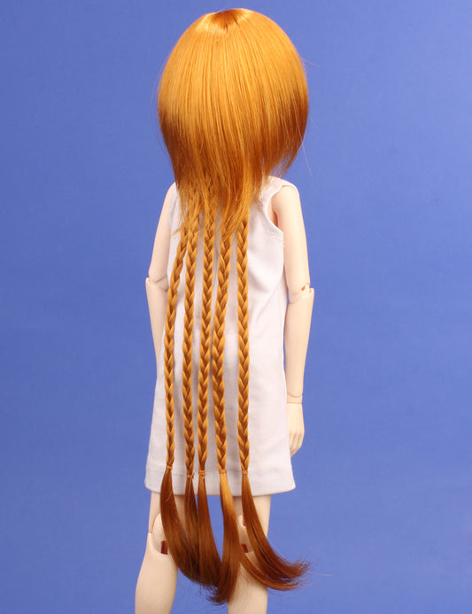 特別なロングシンプルなボブルック WD-4019 ドールウィッグ ゴールデンの色