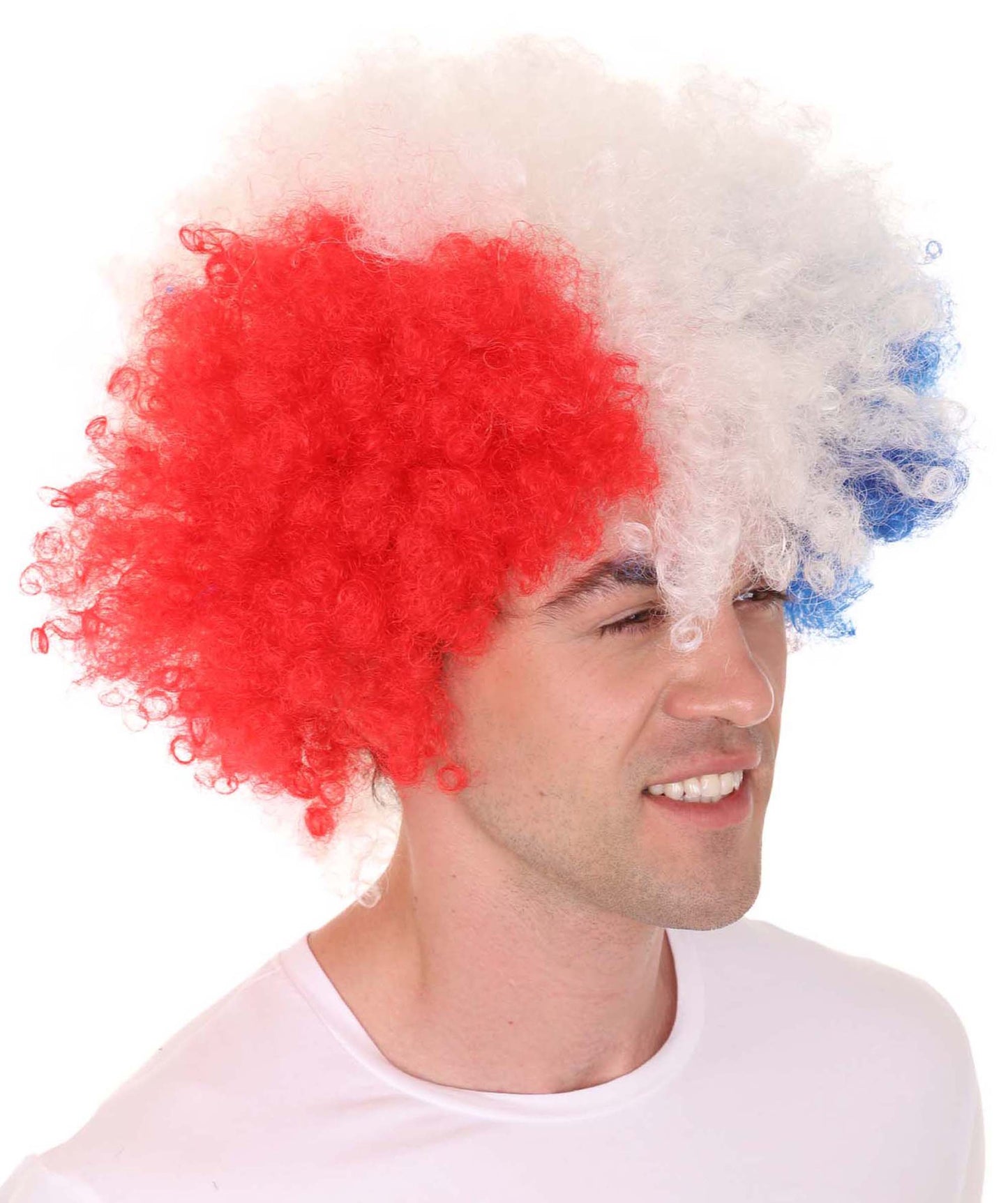 Wigs2you ハロウィンパーティープレミアム メンズ H-650 スーパーアフロウィッグ ミックスマルチカラー