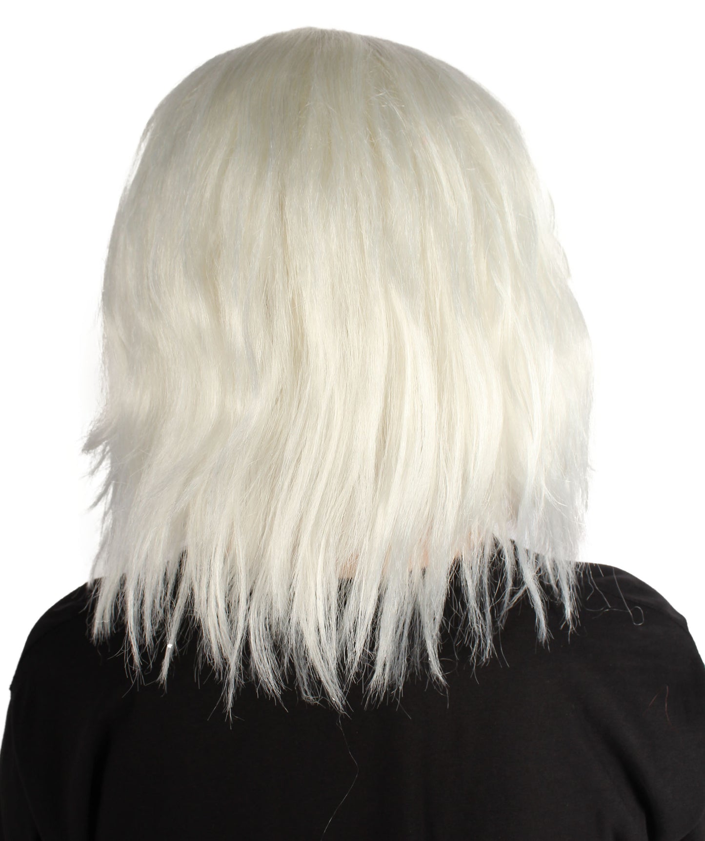 女性用ショルダーレングスバング波状コスプレウィッグ ホワイト H-5229_18 ファンシースタイル プレミアムハロウィンパーティーウィッグコレクション