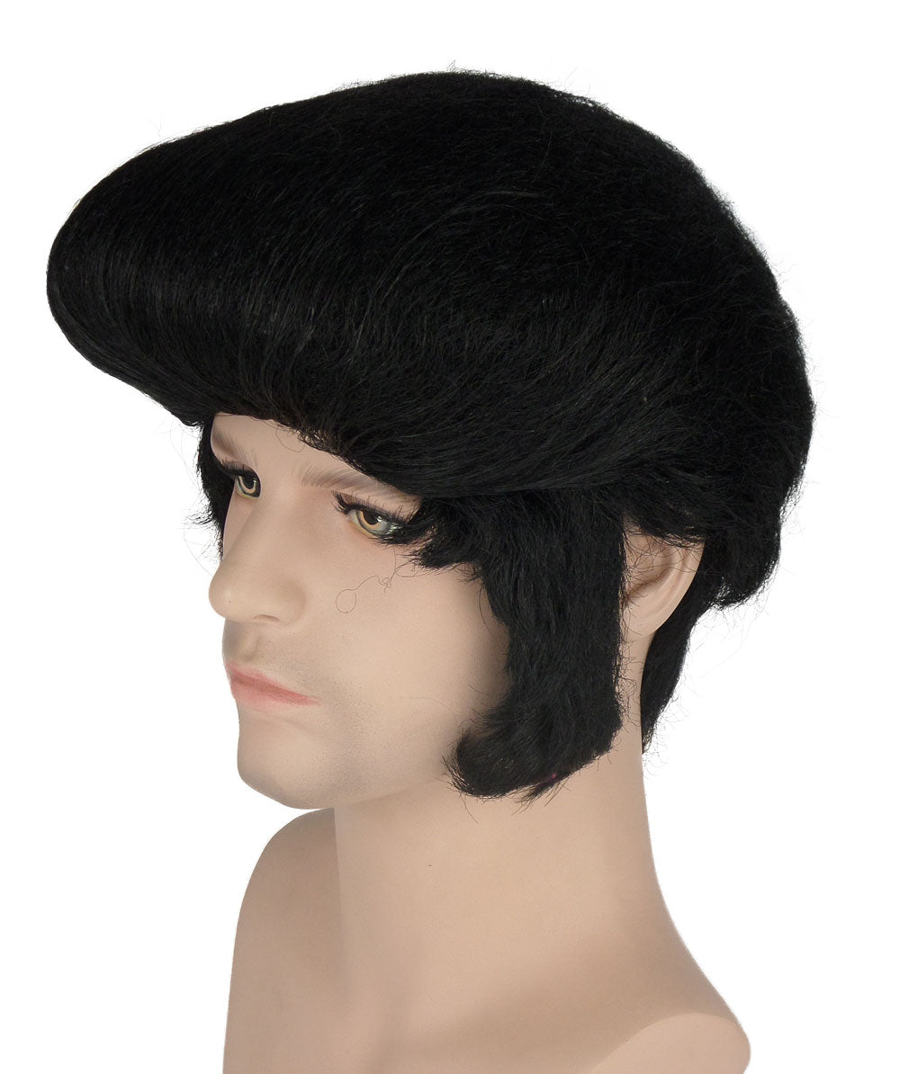 Wigs2you ハロウィン パーティー プレミアム メンズ H-611 エルヴィス ブラック ウィッグ