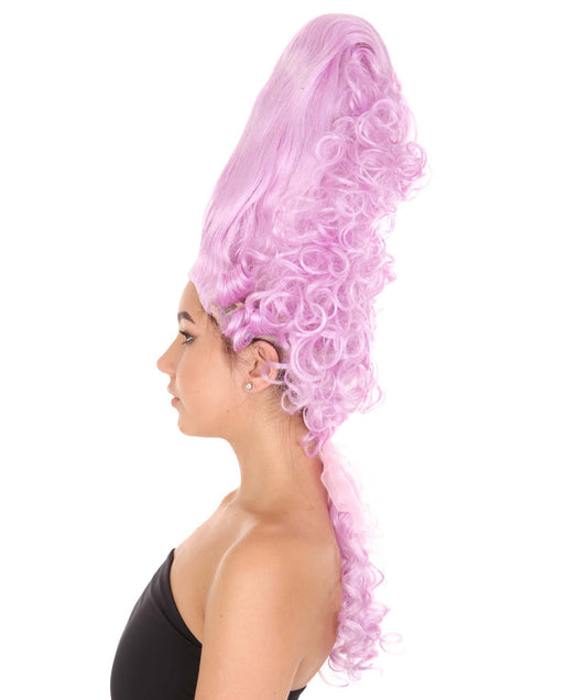 ウィメンズ コロニアルビーハイブライトパープルウィッグ H-4153 プレミアムウィッグコレクション 通気性のキャップレスキャップ