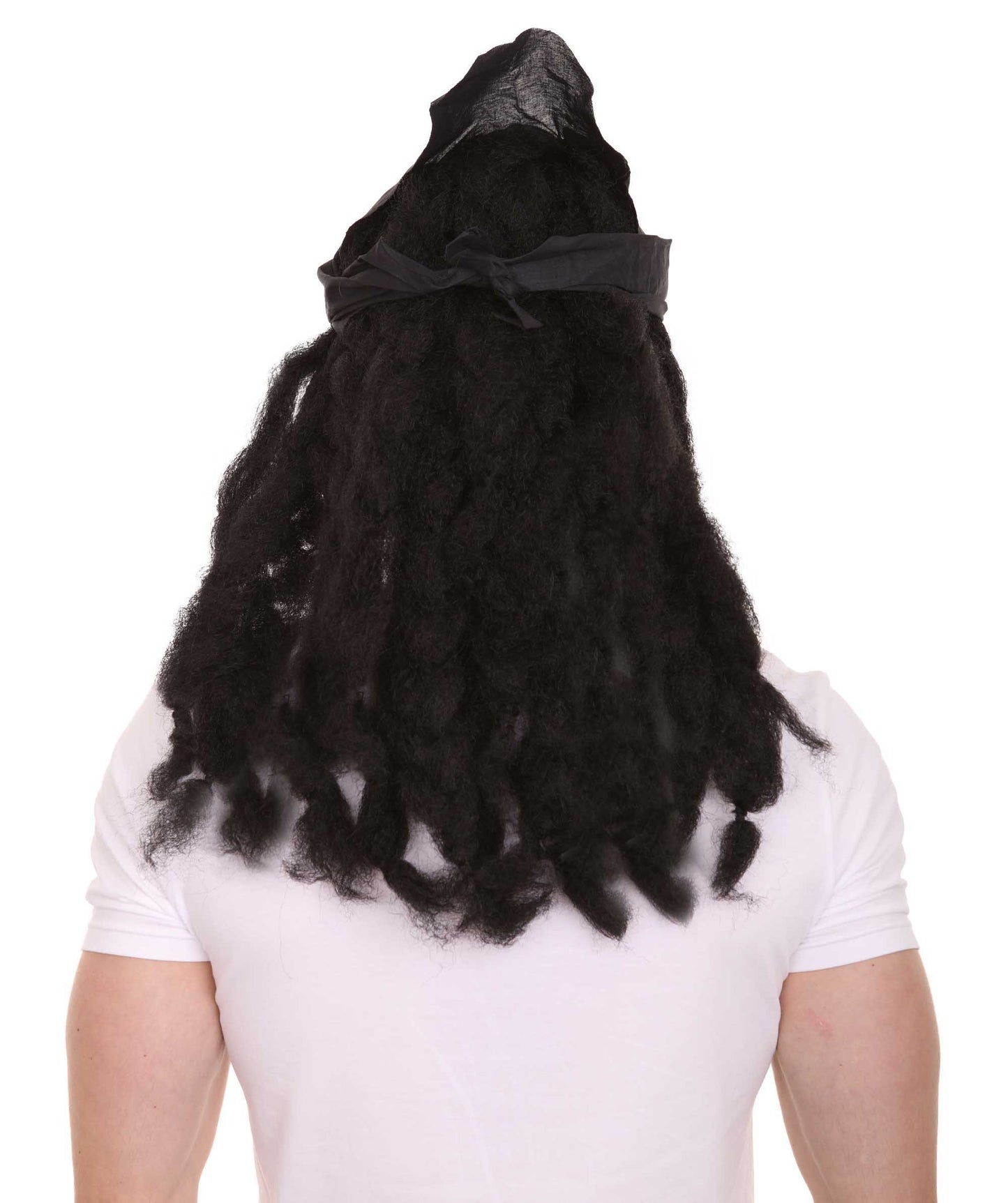Wigs2you ハロウィンパーティ プレミアムメンズ パイレートディープブラックカラーウィッグ H-320