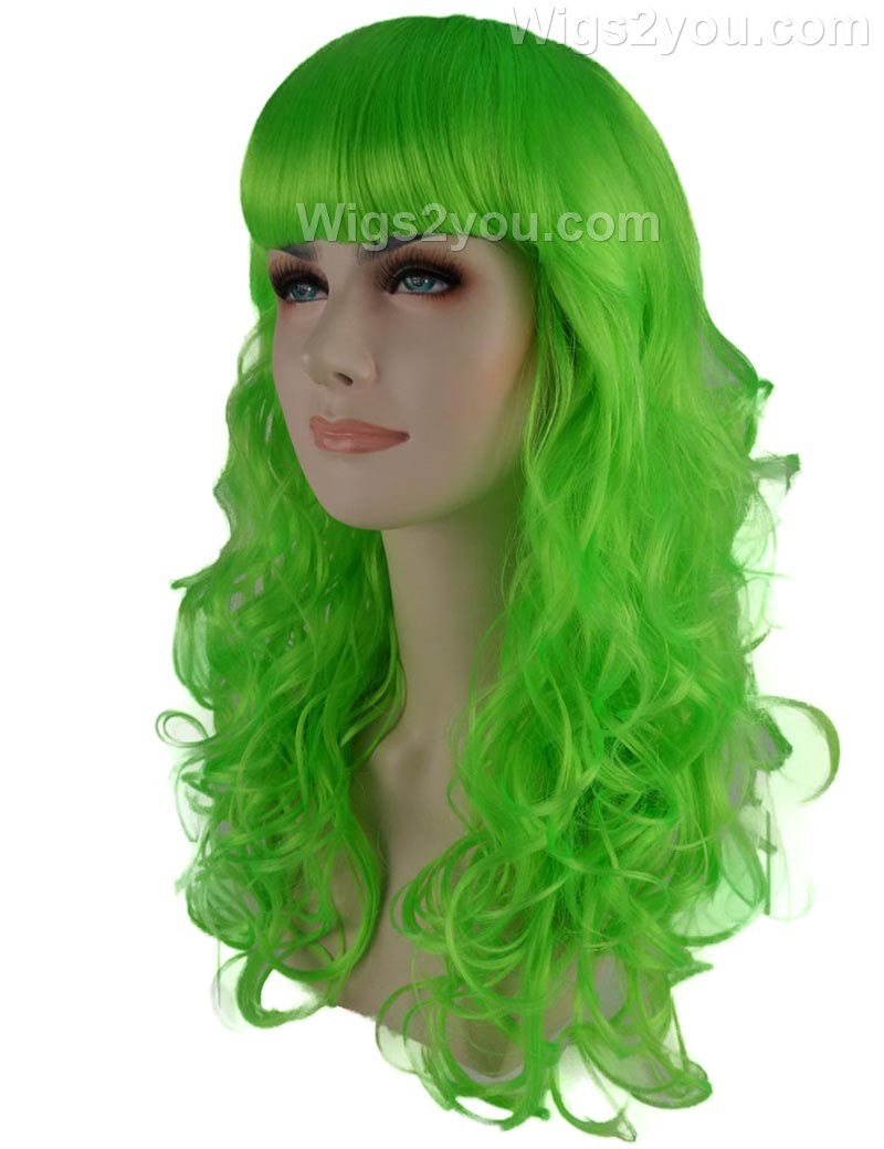 Wigs2you ハロウィン パーティー プレミアム H-816 バットマン 女性ジョーカー ウィッグ Lt グリーンカラー