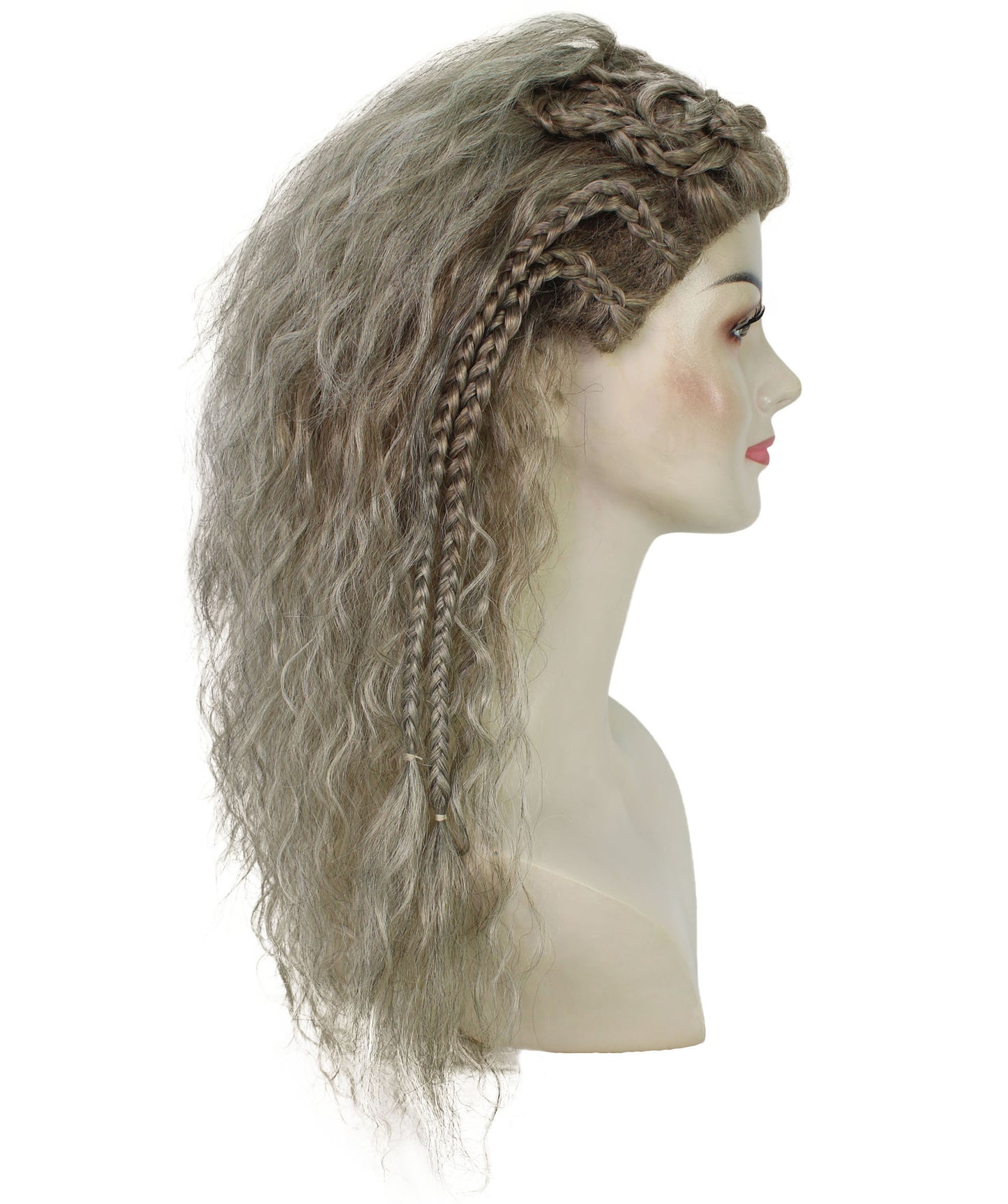 女性 Lagertha Wavy Multiple ウィッグ H-6786 ヴァイキングにインスパイア (2013–2020) コスプレ ハロウィーンや仮装パーティーに最適