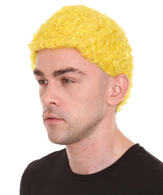 Wigs2you ハロウィンパーティー プレミアム メンズ H-618 コウノトリ アフロウィッグ イエロー色