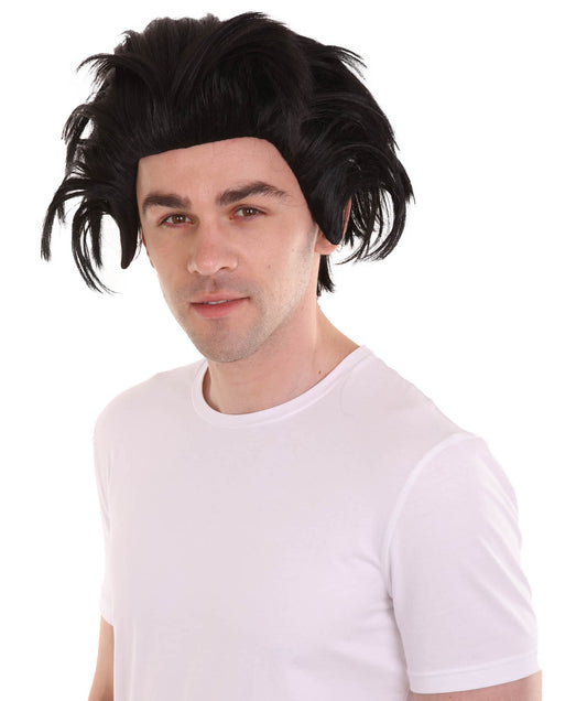 ハロウィンパーティー プレミアム 男性用 H-2242 テレビ映画 コスプレ ブラック ウィッグ