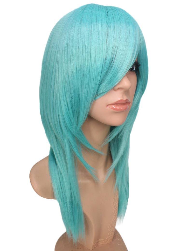 レディースファッション C-071 ロングストレート C-ワインレッド コスプレヒートスタイラブルウィッグ