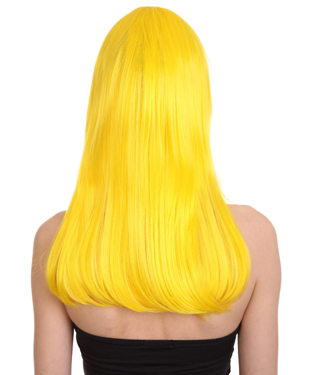 Wigs2you ハロウィン パーティー プレミアム レディース H-1042 とても快適なグラマー グリーンウィッグ イエローカラー