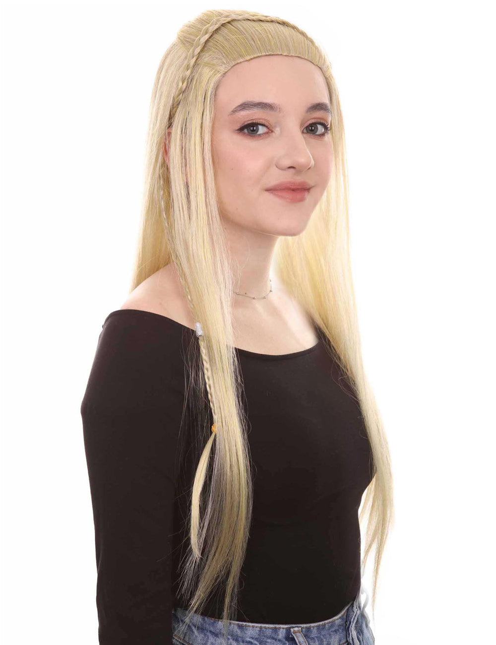 Wigs2you ハロウィン パーティー プレミアム H-1457 簡単に着用でき 快適なフィット感の女性インディアン メイデン スタイル ブロンズ カラーのかつら