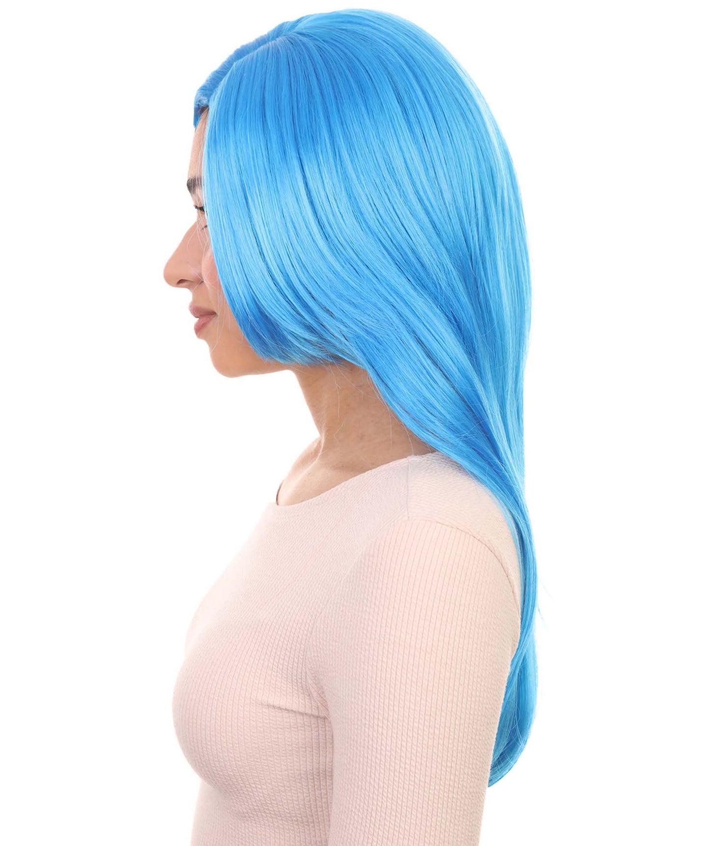 Wigs2you ハロウィンパーティープレミアム H-937 3レイヤーのパーティーガールウィッグ ロイヤルブルー色