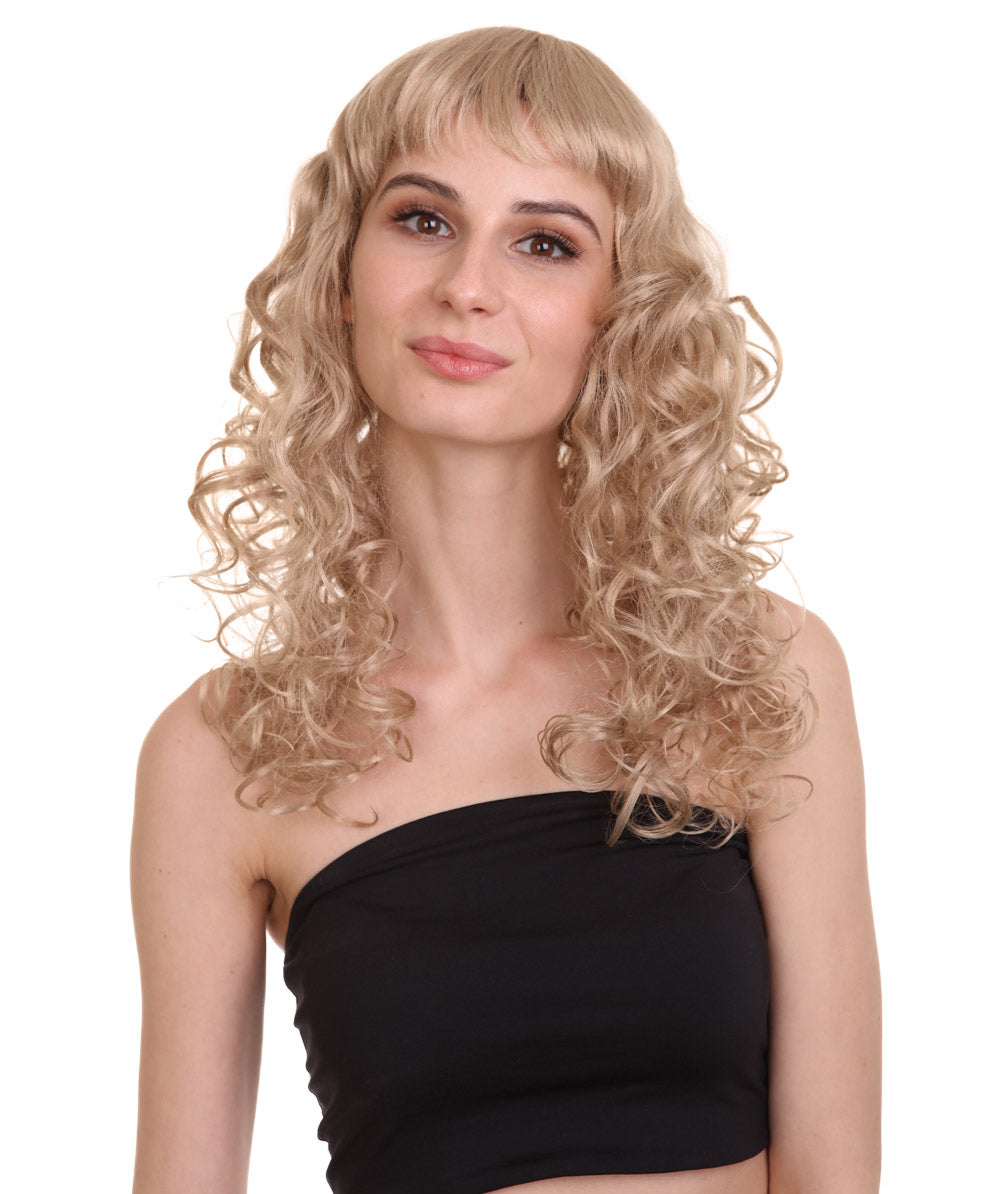Wigs2you ハロウィンパーティー プレミアム レディース H-1020 着用しやすい ベラウィッグ ダークブロンドカラー
