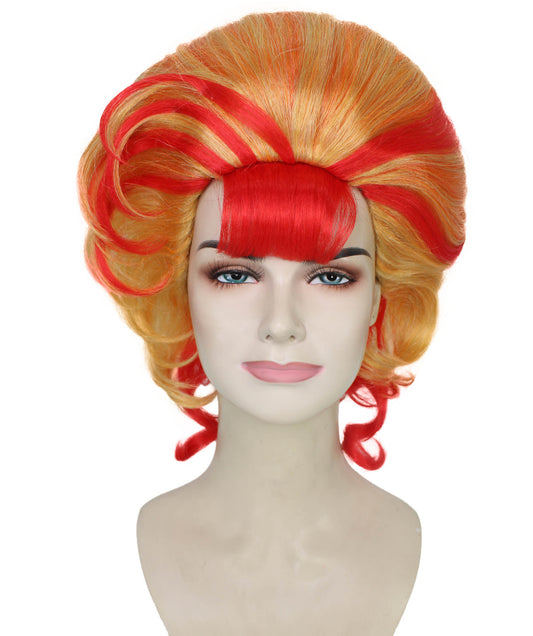 レディース H-5955 カナディアン ドラッグ クイーン パフォーマー マルチカラー ウィッグ パーティーに最適 難燃性合成ファイバー