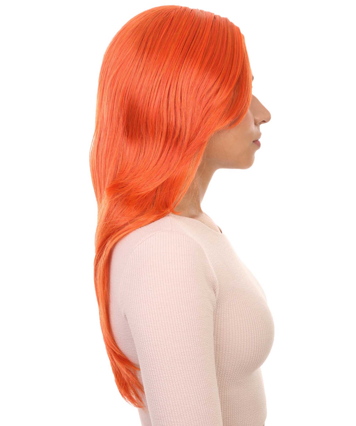 Wigs2you ハロウィンパーティー プレミアム レディース H-931 3レイヤーのパーティーガールウィッグ オレンジ色