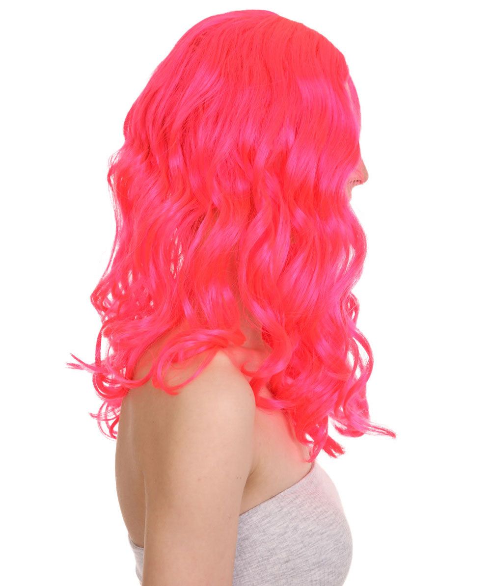 Wigs2you ハロウィンパーティー プレミアム レディース H-1115 とても快適なアリスウィッグ 鏡の国のアリス ネオンピンク