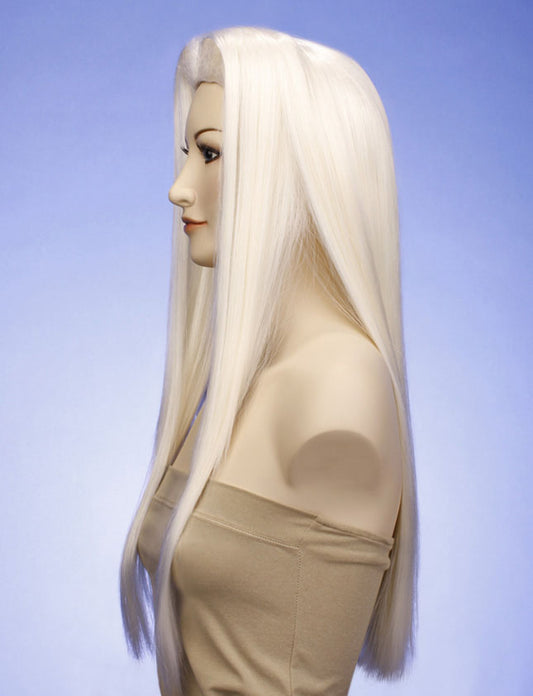 レディースファッション W-715 ロングストレート C-ホワイト コスプレウィッグ