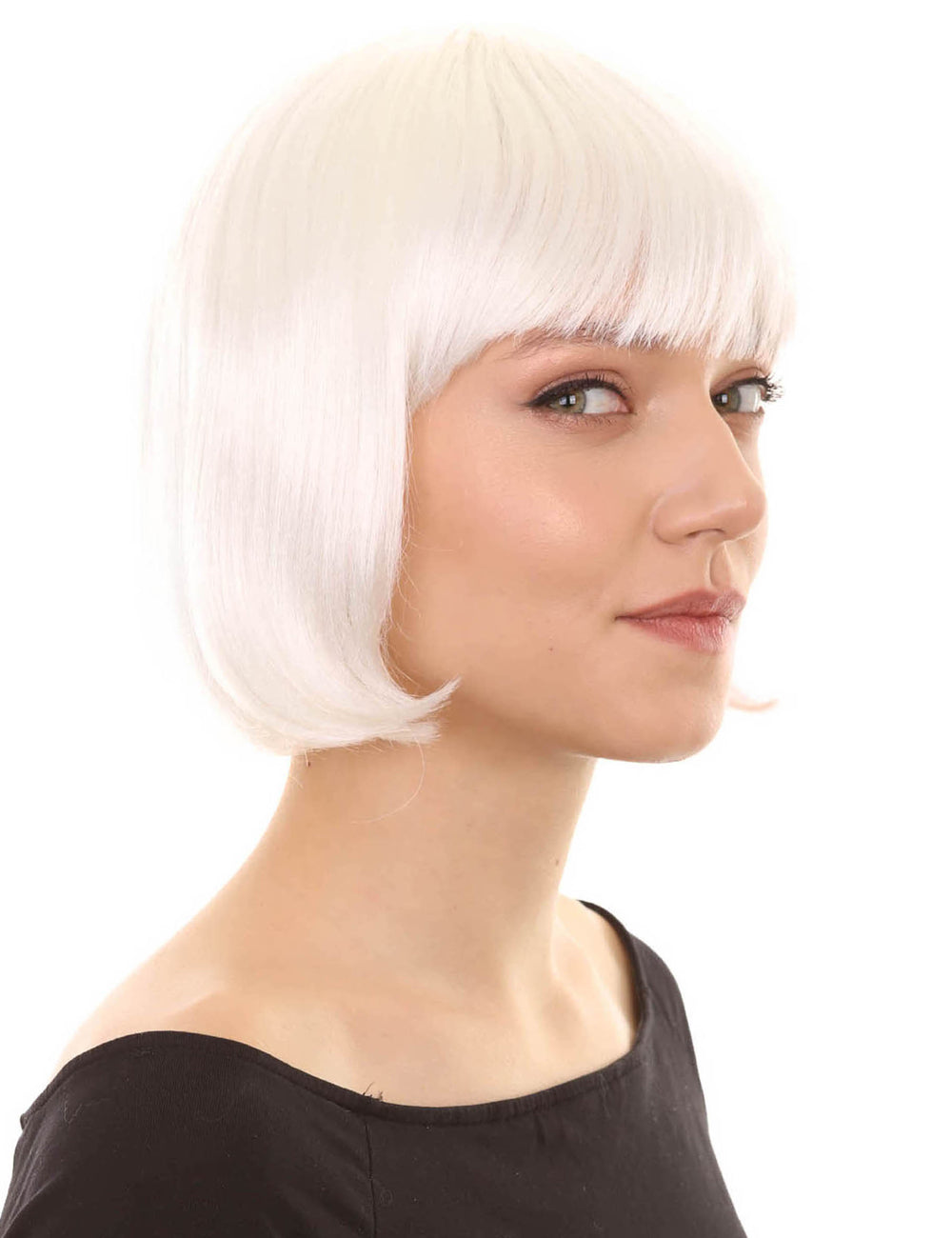 Wigs2you ハロウィンパーティープレミアム レディース H-673 ホワイトボブウィッグ