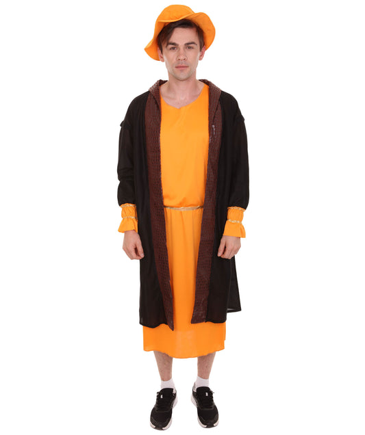 男性 JCP-146_2 のレオナルド・ダ・ヴィンチ 画家 アーティスト オレンジ コスプレコスチューム