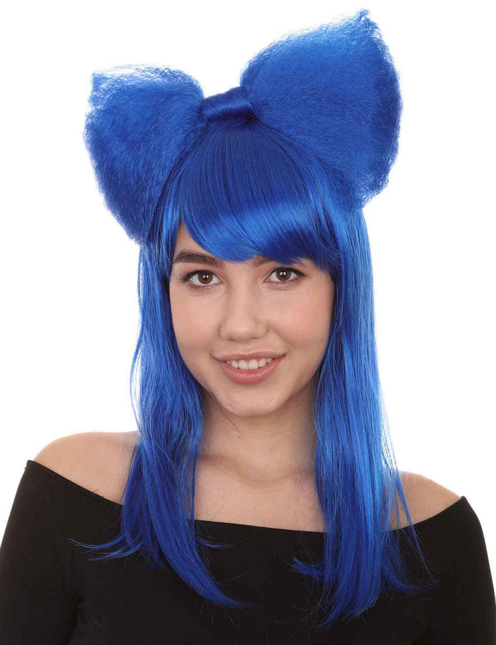 Wigs2you ハロウィンパーティープレミアムレディース H-1615 着用が簡単 とても快適 ダークブルー ロング バタフライウィッグ