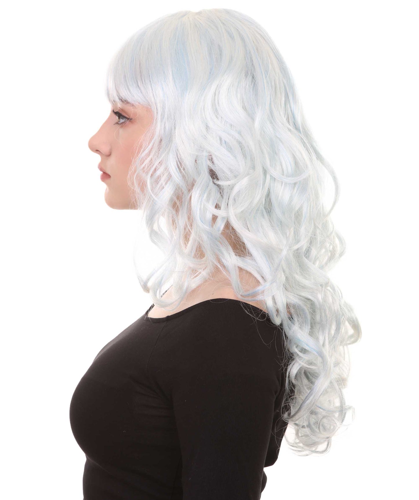 Wigs2you ハロウィンパーティープレミアム H-841 バットマン 女性ジョーカーウィッグ スカイブルー色