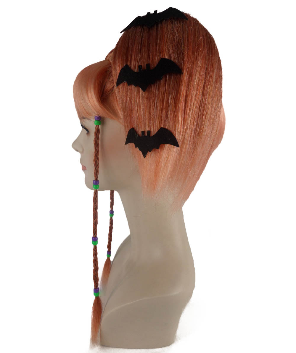 Wigs2you ハロウィンパーティープレミアム レディース H-697 バットエンジェルウィッグ ピーチ色