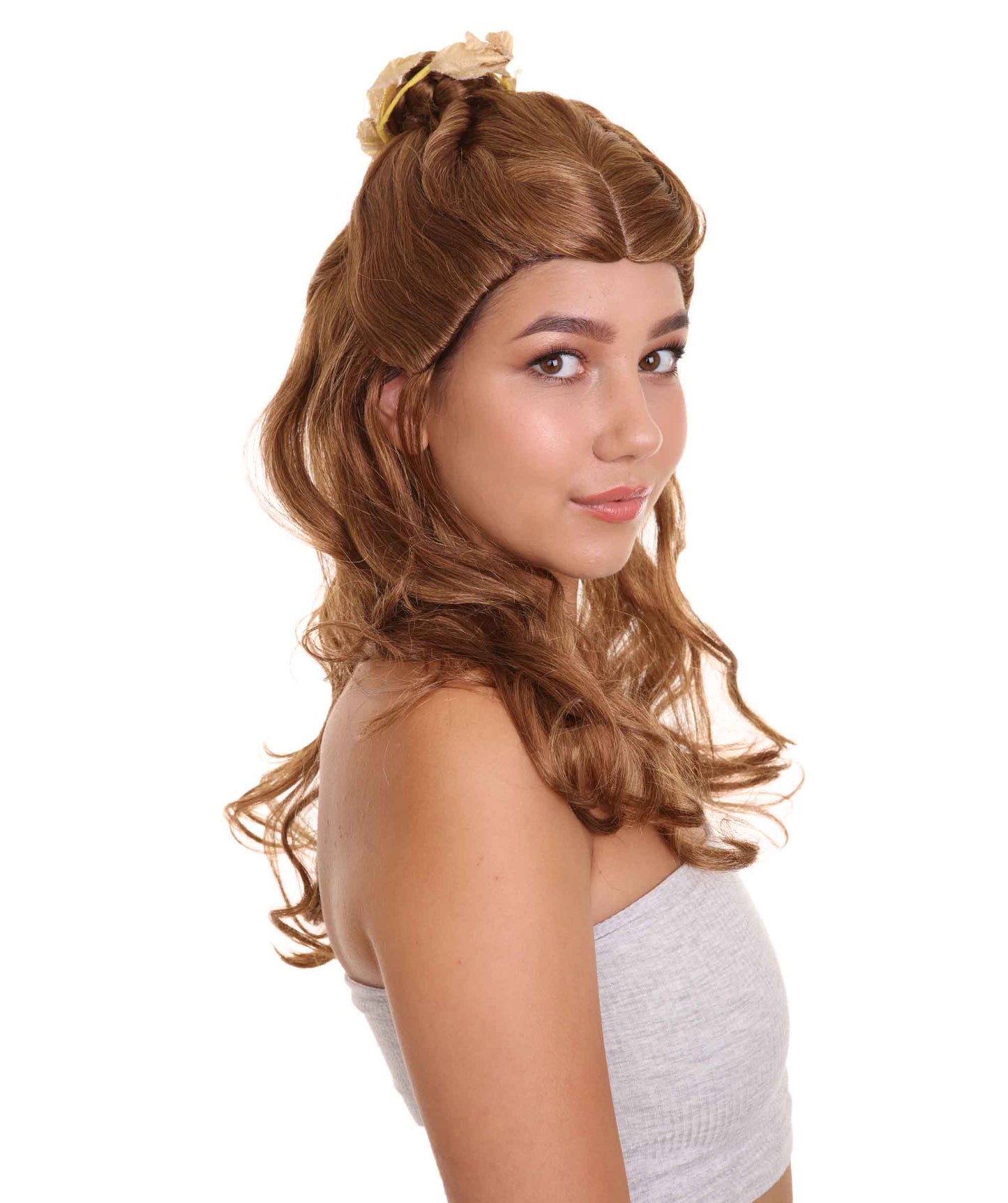 Wigs2you ハロウィンパーティープレミアムレディース H-1829 華やかに見えるコスプレウィッグ 美女と野獣 ベル プレステージIII
