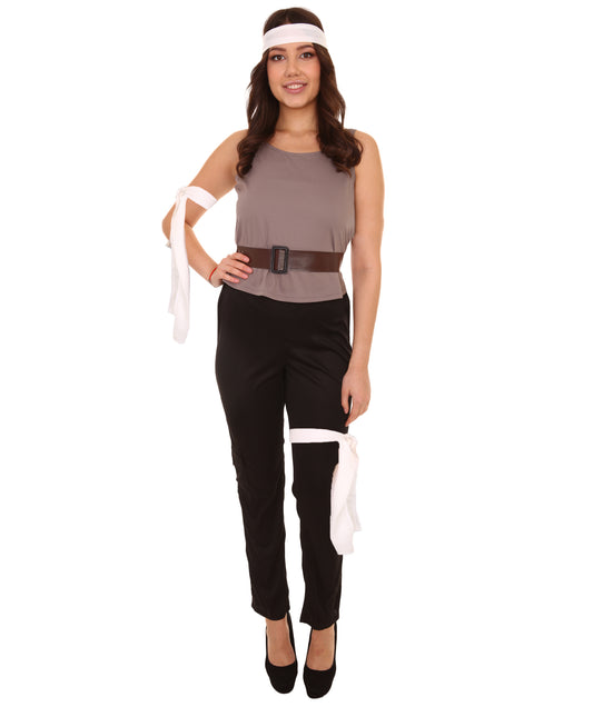 女性 JCP-094 の新しいトレジャーハンターのビデオゲームのコスチューム ブリュネットとブラックのコスプレコスチューム